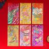 6Pcs/set Spring Festival Supplies Money Pocket New Year Decorations Red Pocket  Household