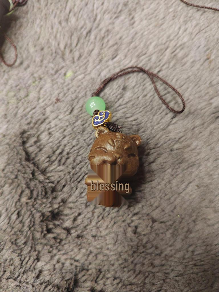 Green Sandalwood Zodiac Animal Guardians Phone Strap & Backpack Pendant