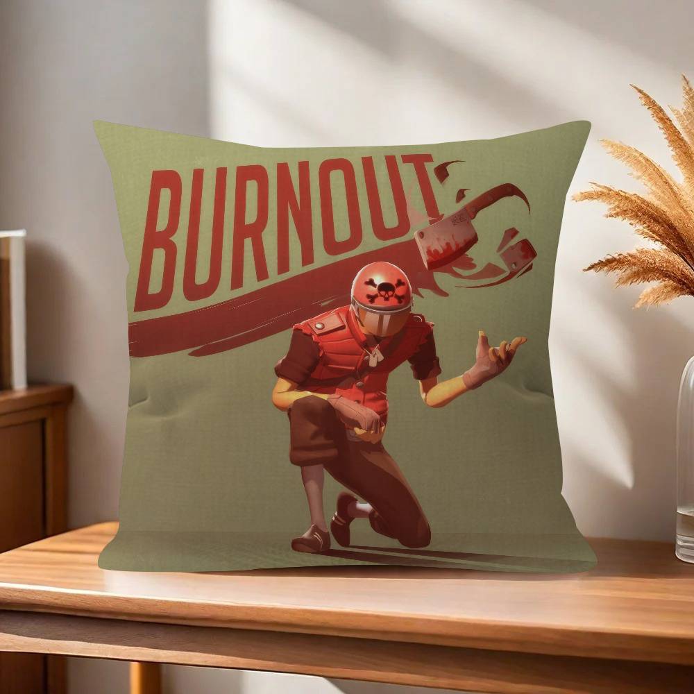 GAME TTeam Fortress  Scout Tf  Decorative Room Aesthetics Pillow Case Home Decor Bedroom Sofa Bed Couch Pillow Cover x