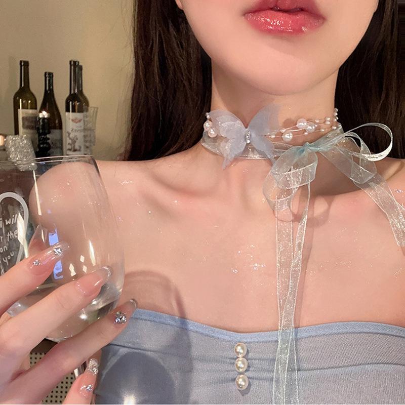 Vintage French Pearl Sweater Necklace: Elegant, Extra-Long Design for Versatile Fashion