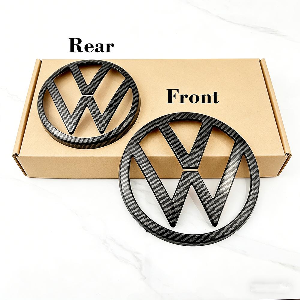 

2Pcs/set Car Front Grille Badge Rear Trunk Emblem Lid Logo Auto Accessories For VW Volkswagen GTI Golf 6 Golf 7 Golf 7.5 Golf 8 GOLF 6 (MK6)