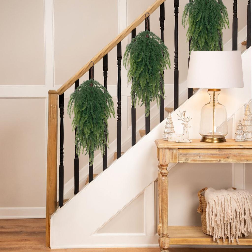 Christmas Artificial Teardrop Door Decoration, Fake Needle Teardrop Door Decoration