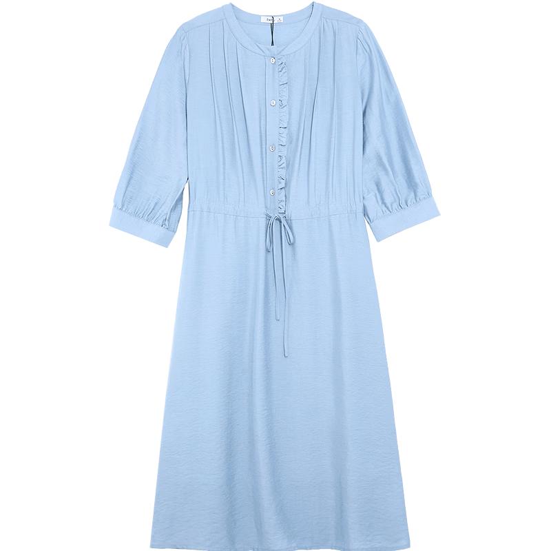 

Betu Women s Elegant Tie-Waist A-Line Dress S
