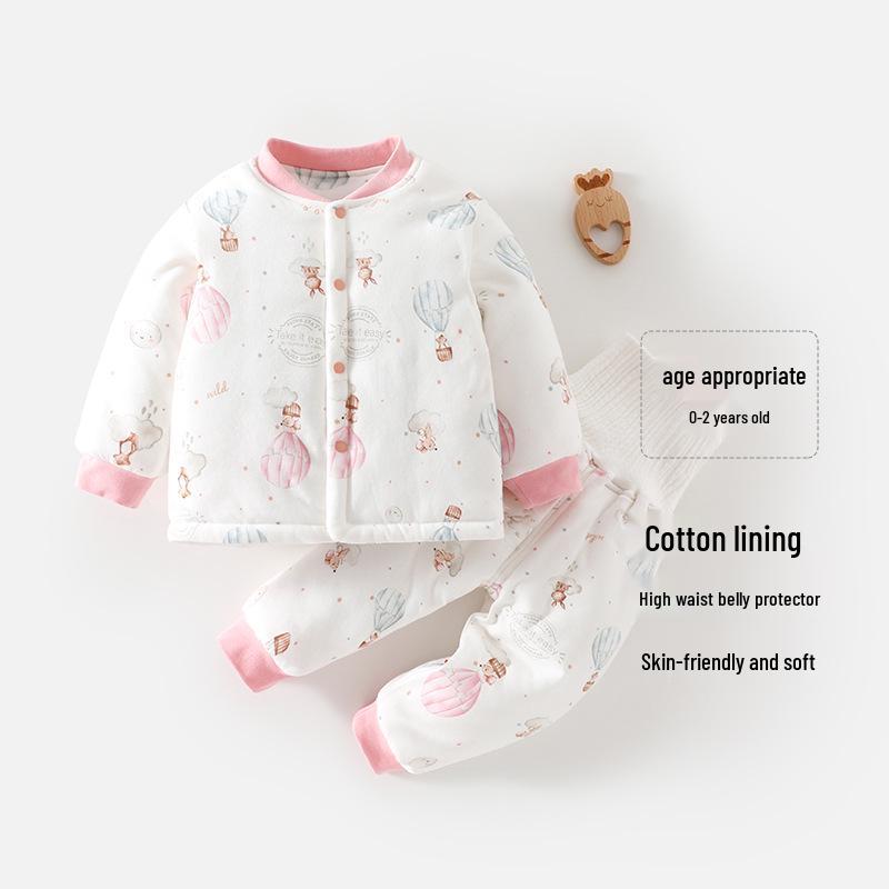Infant Winter Set: Padded Cotton Clothes for Baby Boys 90 cm