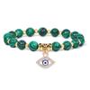 Fashion Evil Eye Natural Stone Beaded Bracelet for Women Men Amulet Protection Jewelry Yoga Spiritual Friendship Gifts