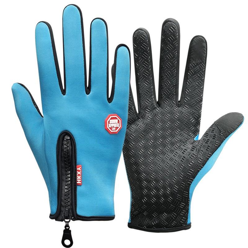 Winter Warm Fleece Lined Riding Gloves Men Women Waterproof Anti-Slip Touchscreen Skiing Outdoor Sports