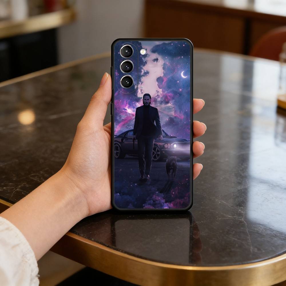 Film J-John W-Wick B-Bab Case for Samsung Galaxy S21 S25 FE S24 S23 Ultra S20 S9 S22 Plus S10 TPU Cover
