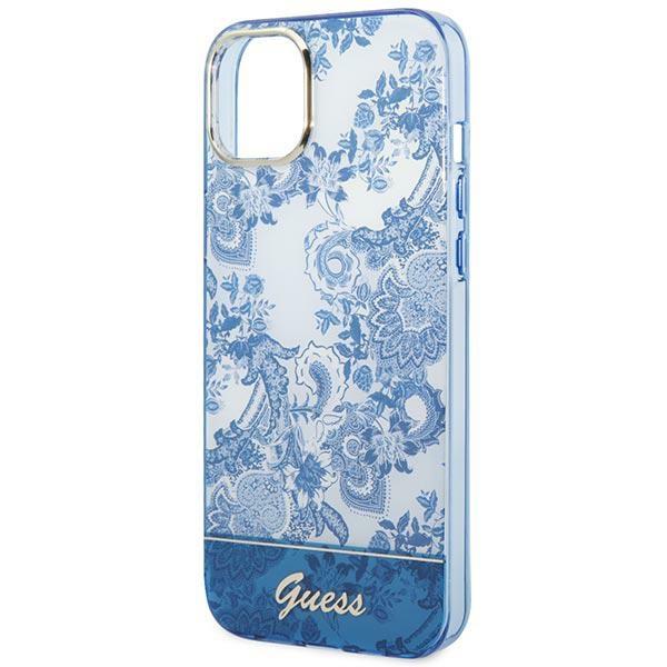 Guess Guhcp14Mhgplhb Iphone 14 Plus / 15 Plus 6.7 Niebieski/Blue Hardcase Porcelain Collection