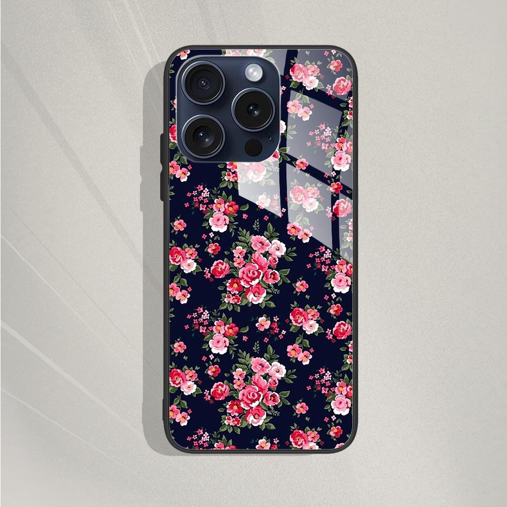 Tempered Glass Case for iPhone 15 15Pro Max Plus Back Cover Hard Bumper Protective Fundas for iPhone 14 Pro 14 Plus 14Pro Max