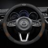BFI1 For Mazda 2 3 6 CX-5 MX-5 CX-30 CX-9  Car Suede Carbon Fiber Leather Breathable And Anti-Slip Steering Wheel Cover Accessories
