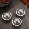 4 Sizes New 304 Stainless Steel Tea Infuser Reusable Spice Strainer Sphere Locking Teaware Sieve Novel Kitchen Accessories