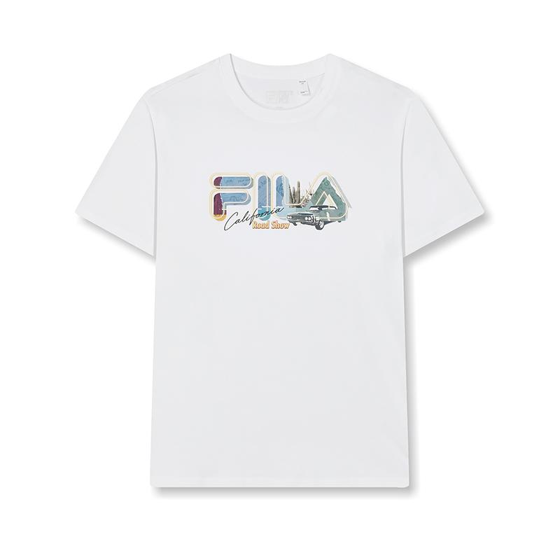 FILA HERITAGE SS24 T Shirt Men s Standard White F11M428125FWT 2XL(185/104A)