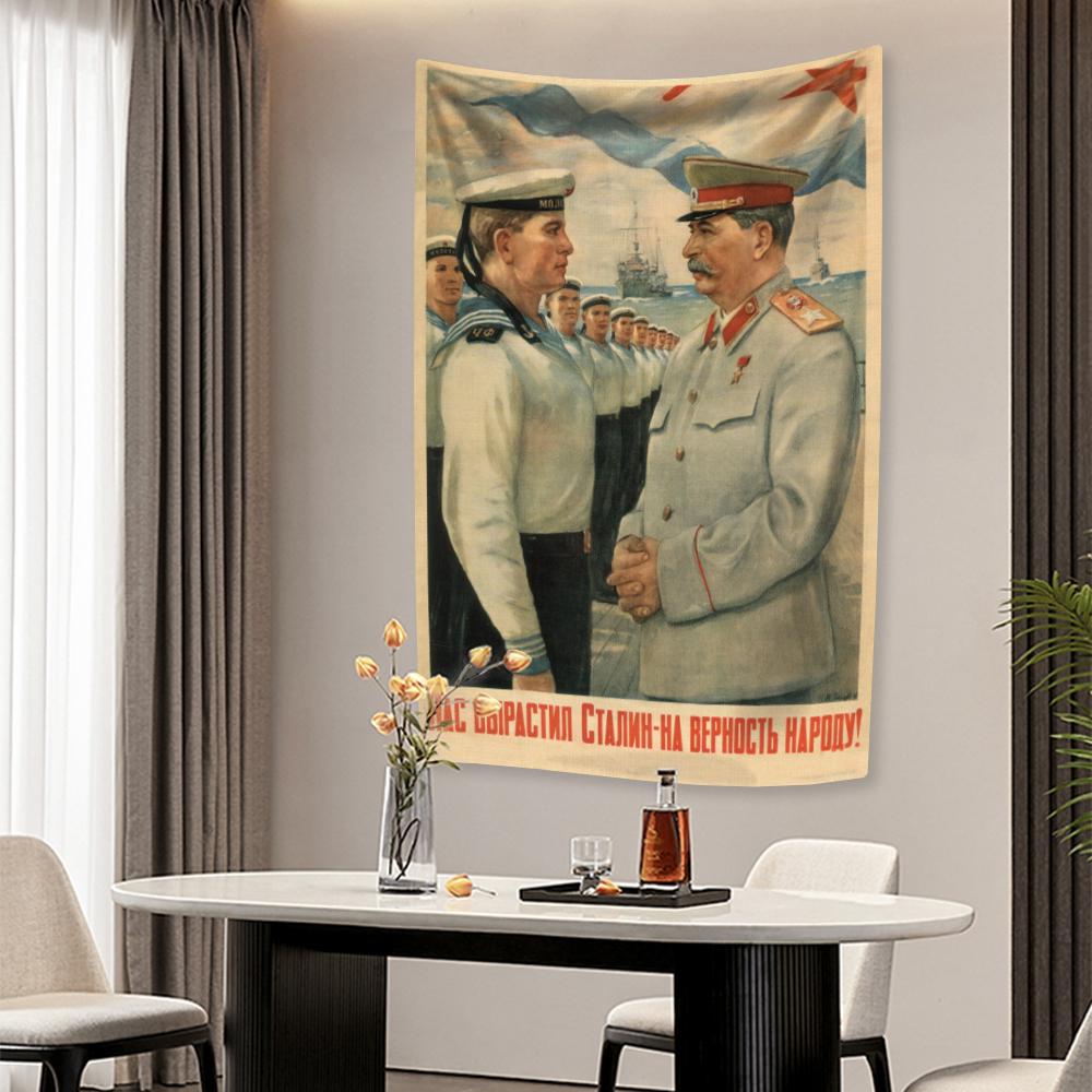 

Ленин Сталин СССР CCCP Плакат Гобелен Винтажный Декор Для Дома Эстетика Настенное Покрытие Ковры Фон Для Общежития Покрывало 29x37in