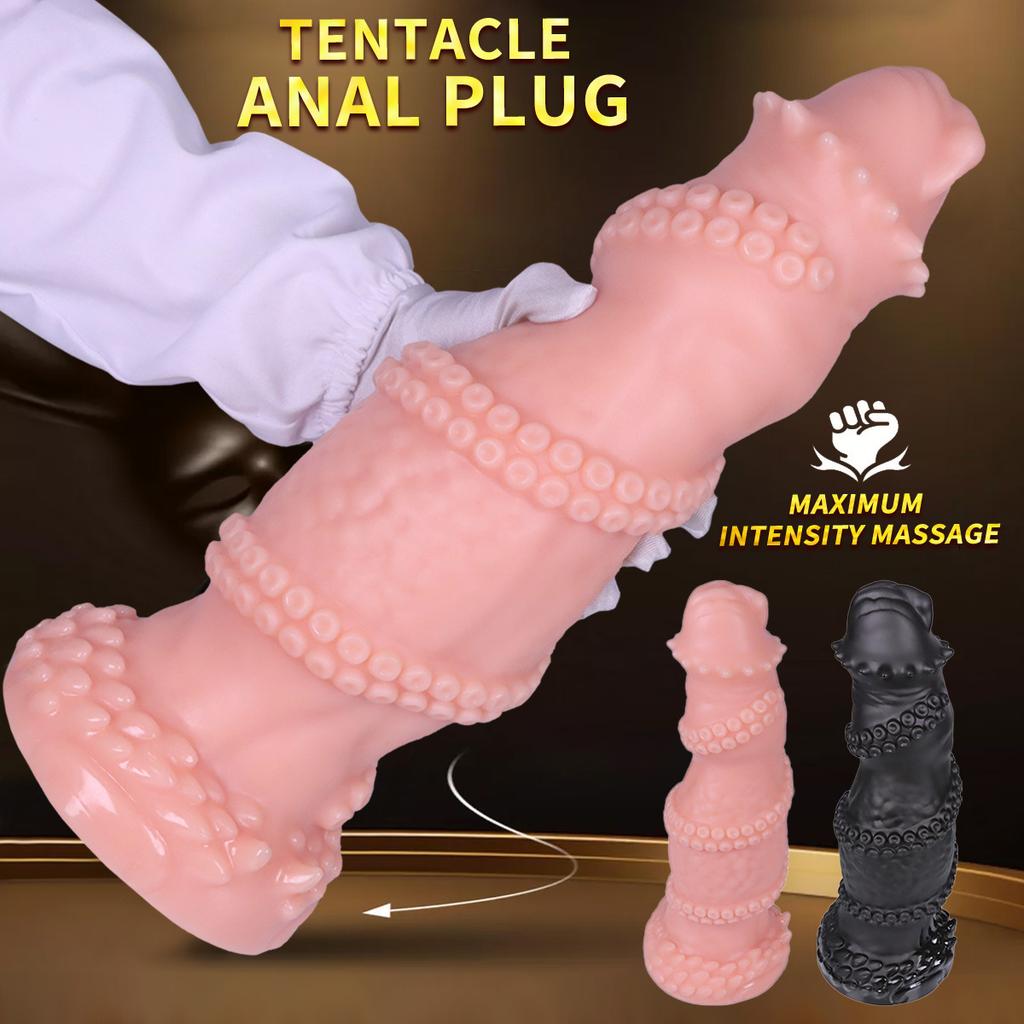 Extra Large PVC Soft Dildo Fisting Butt Plug Masturbator Anal Dilator Adult Sex Toy Big Dick Strap On Penis