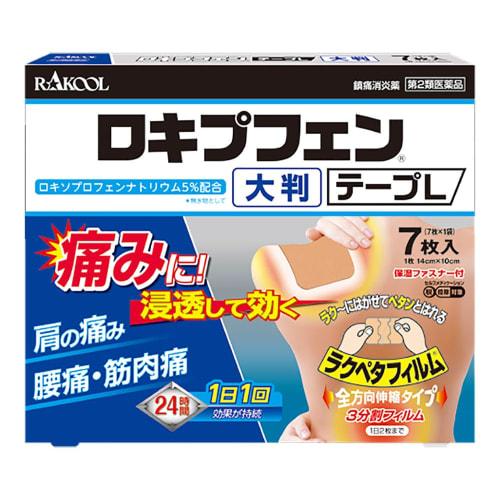 [Category 2 OTC drug] Lokipfen Tape L 7 sheets x 3