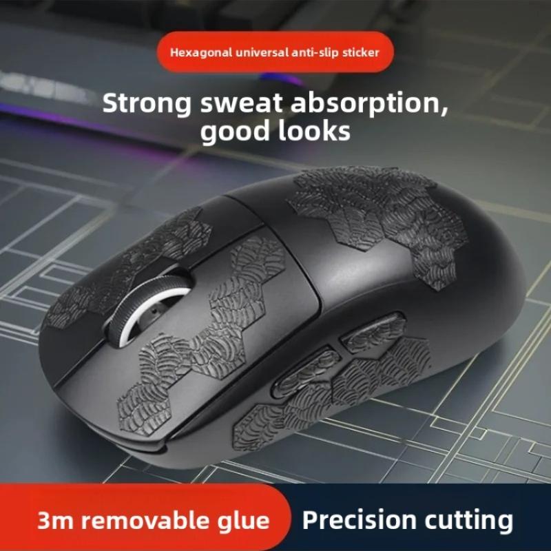 Universal DIY Full-Size Wavy Grip Tape For Gaming Controllers&MiceAnti-Slip Sweat-Absorbent Skin Compatible for GPW/Viper/F1/GPX
