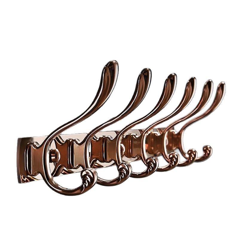 Tuqiu Rose Gold Towel Hanger Brass Wall Mounted Gold Towel holder, Copper Bathroom Hardware,kitchen hook bathroom accessories