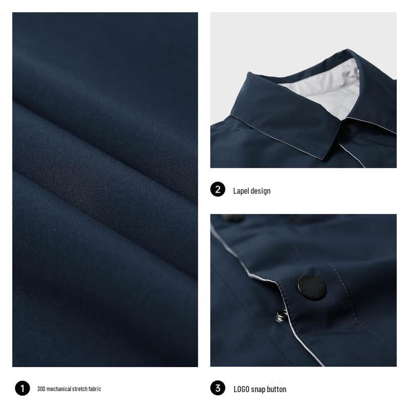 SEPTWOLVES Men's Lapel Three-Proof Reversible Jacket