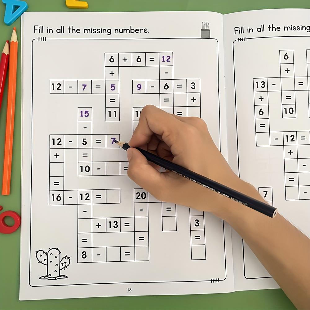 Non-Toxic Kids Math Exercise Book Addition Subtraction Early Learning Educational Gift