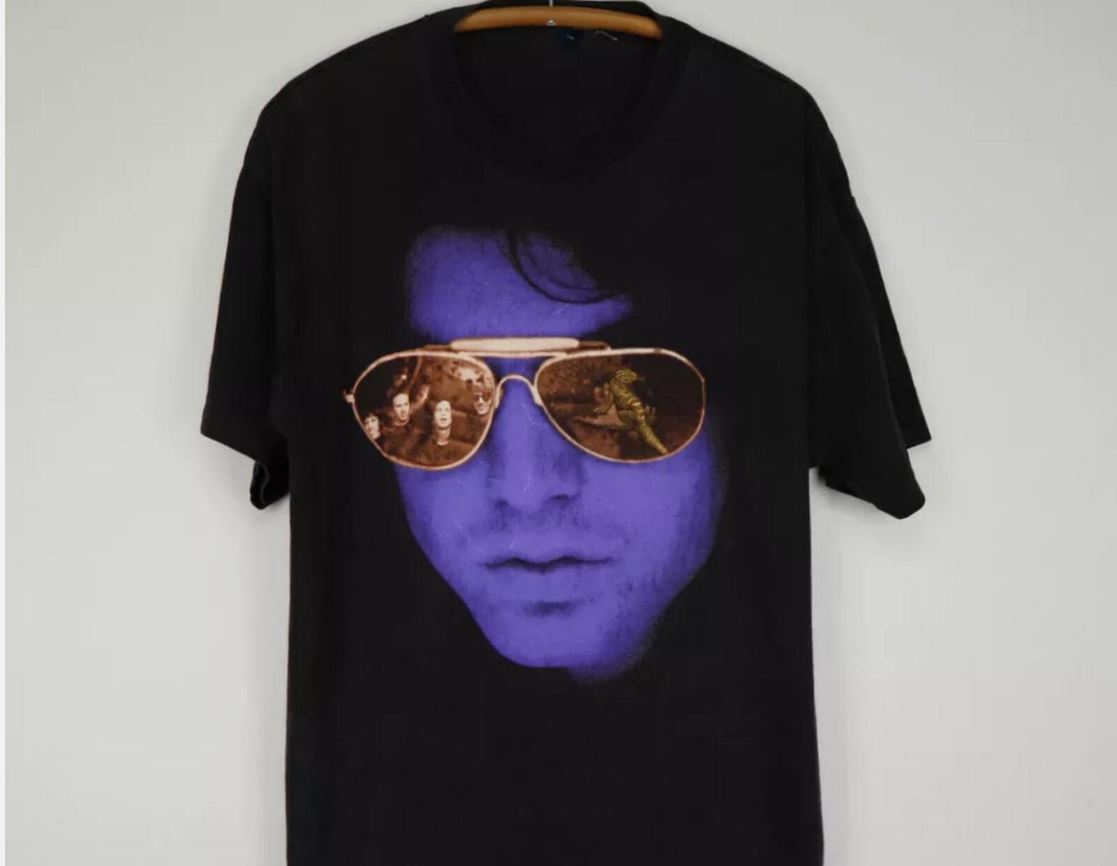 Jim Morrison I Am The Lizard King Concert Black Unisex S-2345XL T-Shirt S