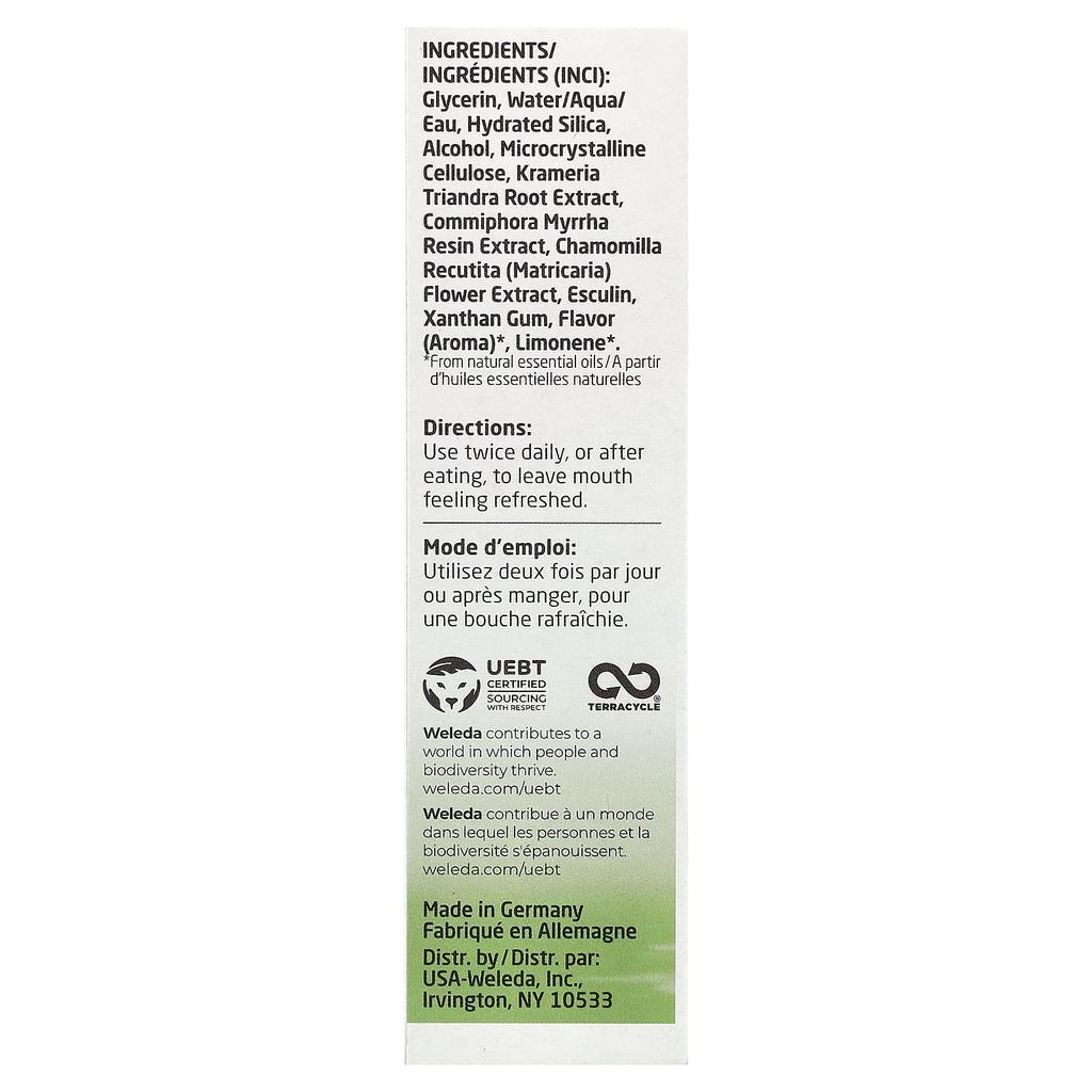 Oral Care, Herbal Toothpaste (Gel Type), Spearmint, 75Ml (2.5Fl Oz)