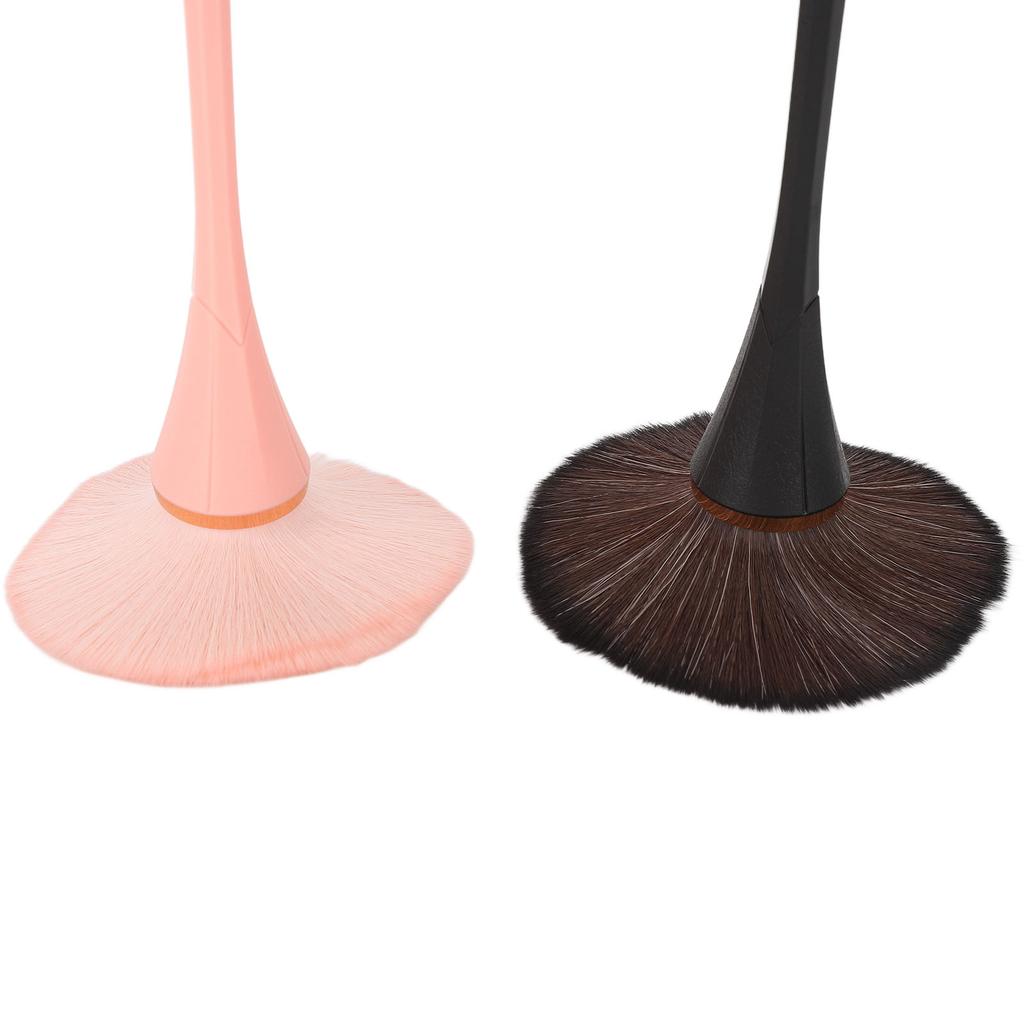 2 Pcs Makeup Brushes Set Accurate Coloring Smudge 3D Soft Rich Slender Bristles Loose Powder Blush Large Makeup Brush