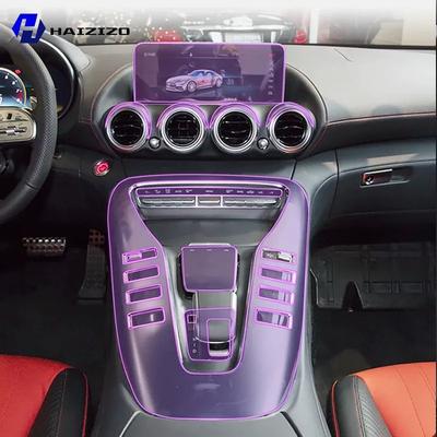For Mercedes-Benz AMG GT C190 - Car Interior Center Console Protective Sticker Interior Decorative Strip TPU Protective