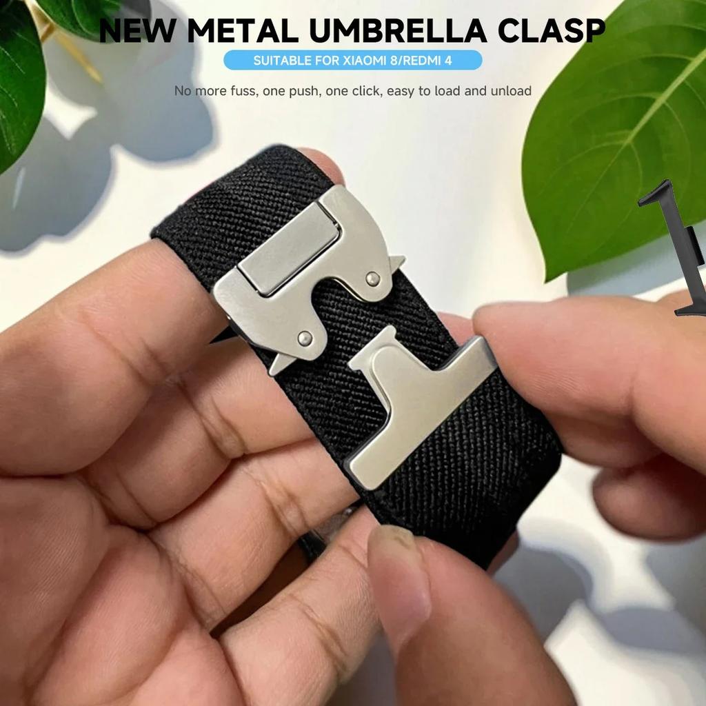 Nylon Loop Strap for Redmi Watch6 5 4 Metal Buckle Band for XIAOMI MiBand 9Pro 8Pro Adjustable Sport Correa Replacement Bracelet