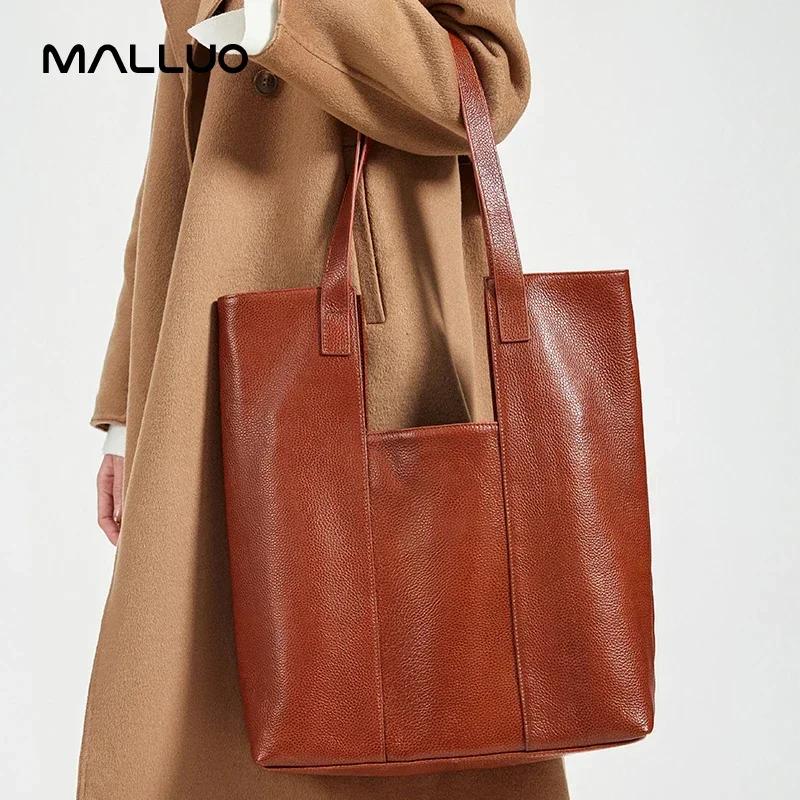 Women Cow Genuine Leather Shoulder Bags Female Cowhide Commuter Large Capacity Handbag Ladies Designer Luxury Crossbody Tote Bag