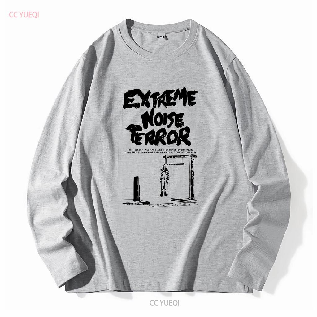 EXTREME NOISE TERROR T-Shirt, Baumwolle, Weiß, Herren, S bis 5XL, PM1024, Vintage-Waschung, weich, Streetwear, leicht bequem