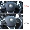 For BMW 2 Series Touring 15-19 ABS Carbon Fiber Steering Wheel Switch Cover Trim