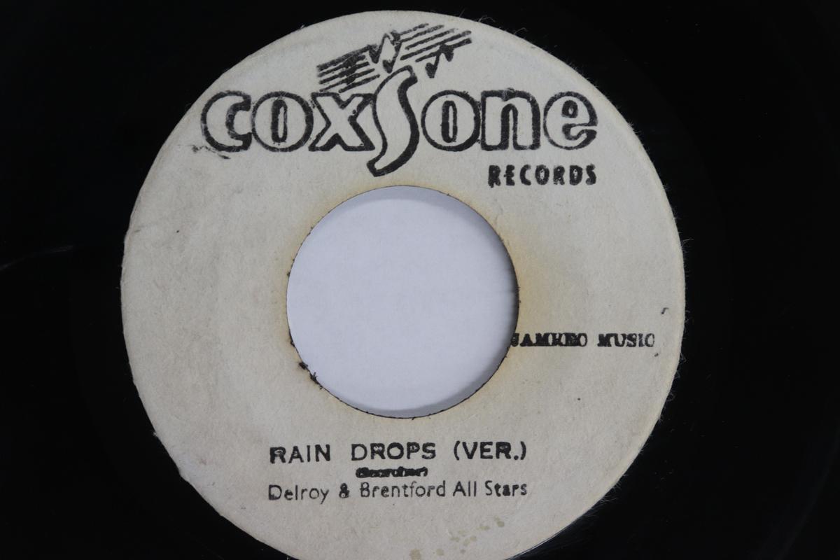 

7inch Record DELROY WILSON Rain Drops Keep Falling NONE COXSONE RECORDS 1977 UK Reggae Ska Dub Used