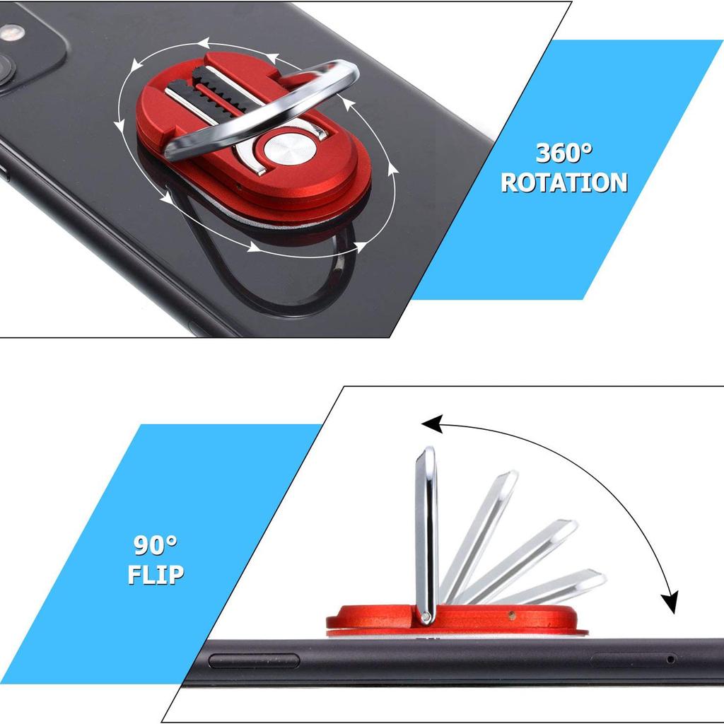 Multifunctional Portable Mobile Phone Finger Ring Holder Stand In Car Air Vent Clip 360 Rotatable Phones Bracket Desktop Kickstand