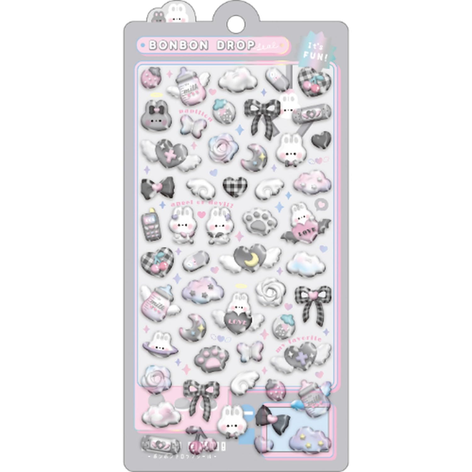 Coolia Seal Bonbon Drop Sticker Shirokuro Bonbon 91125