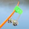 Fishing Rod Alarm 5 pcs Fishing Bell Fish Bite Alarm Fishing Bells Clips Rod Clip Tip Fishing Bite Alarm with Double Alert Bells