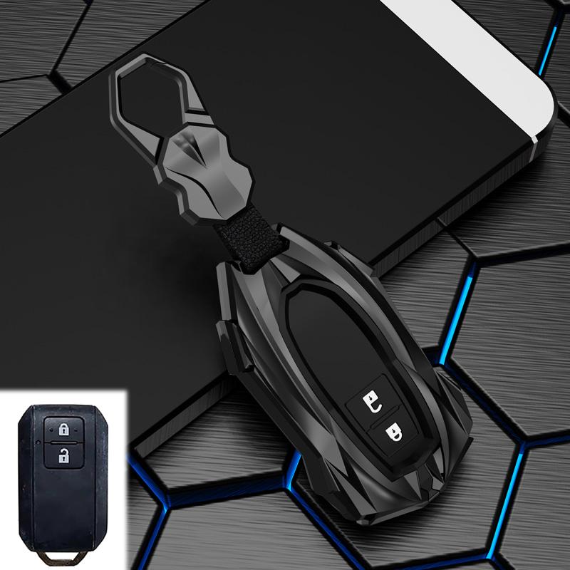 Zinc Alloy Car Remote Key Case Cover Shell For Suzuki Ertiga Swift 2017 Wagon R Japanese Monopoly Type 3C 2 Buttons Keyless Fob