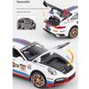 1/32 Scale Simulation Porsche 911 GT3 RSR Alloy Racing Model Ornaments Children's Holiday Gift, Open Door Sports Car Model Boy Toys