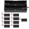 10pcs Double 18650 Battery 3.7V Storage Box Holder Case Black High Strength
