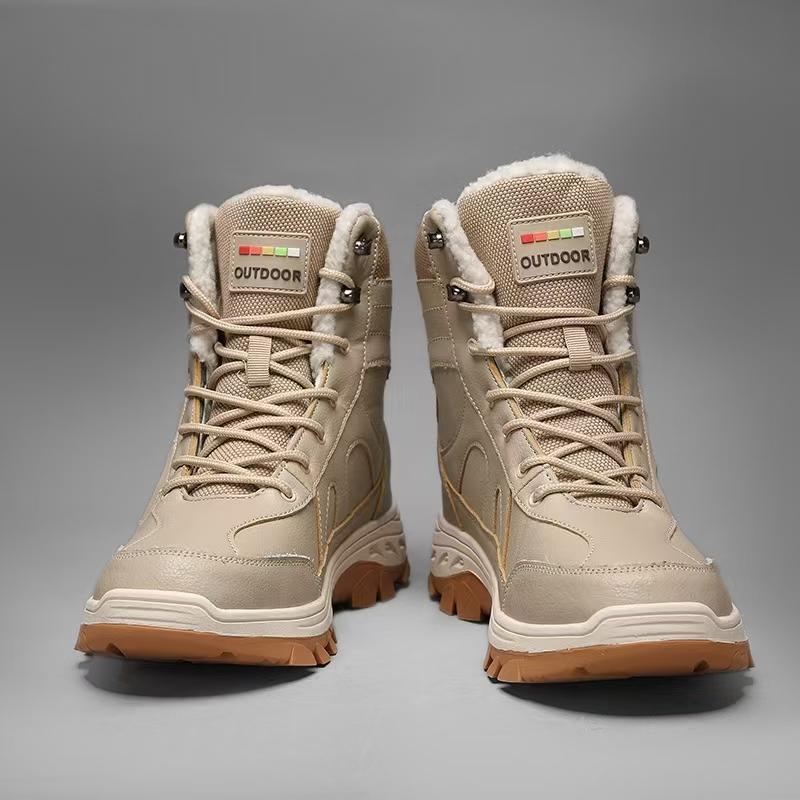 TUINANLE Женские зимние толстые нескользящие ботинки для снега — фото 7