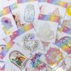 6Pcs/set Suncatcher Window Stickers Rainbow Maker PVC Glass Sticker Sun Catcher Wall Decal Art Home Bedroom Kids Room Decoration