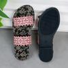 Summer Outer Wear One Word Flip Flops Printed Hollow Out Fashion Lightweight Casual Sandal Flops