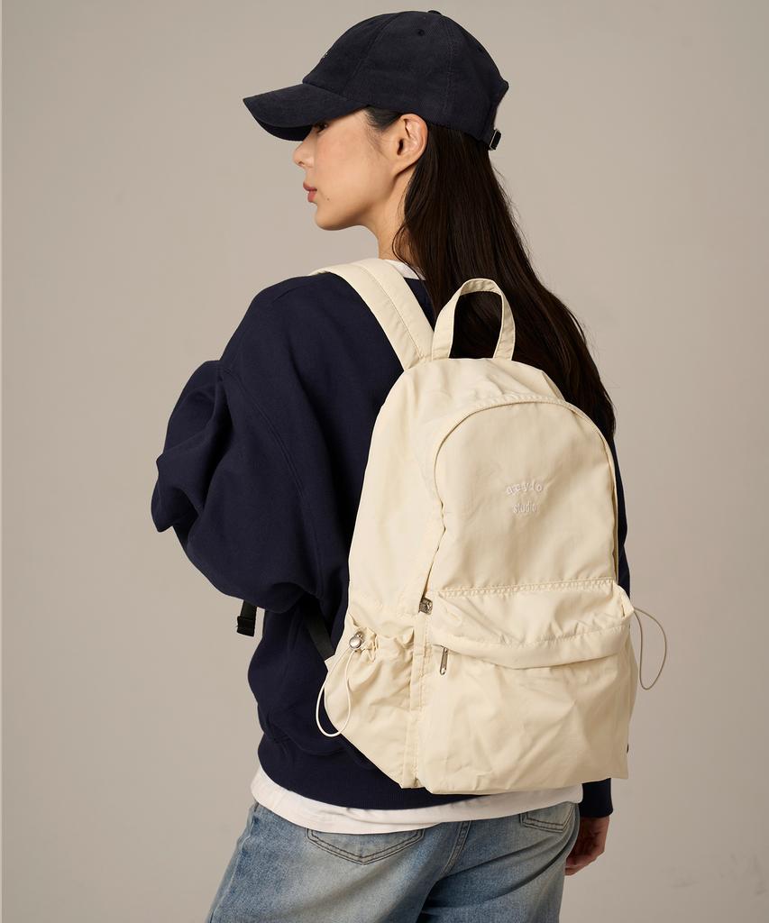 Aeyiostudio Logo Backpack_Cream Beige
