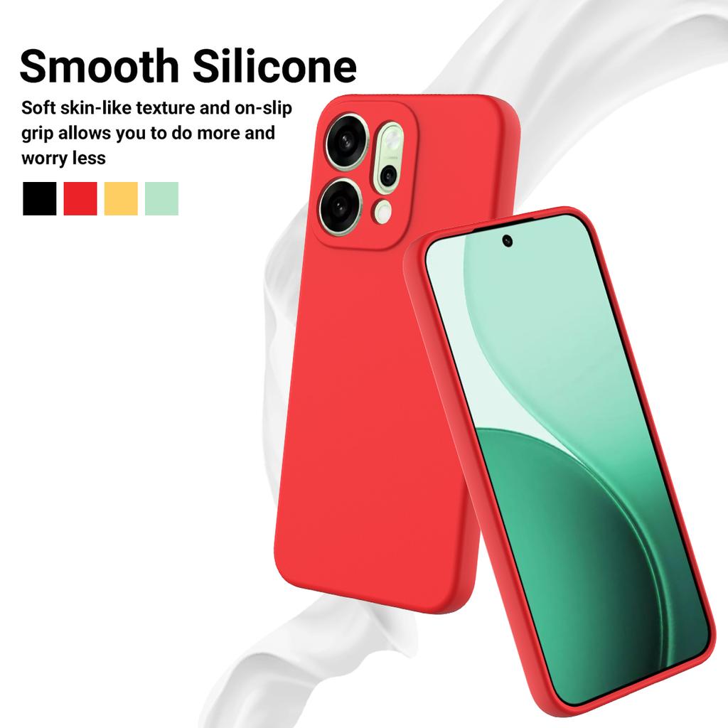 For Oppo Reno14 Pro 5G (China)/Oppo Reno14 Pro 5G (Global) Liquid Silicone Case Phone Back Cover with Hand Strap