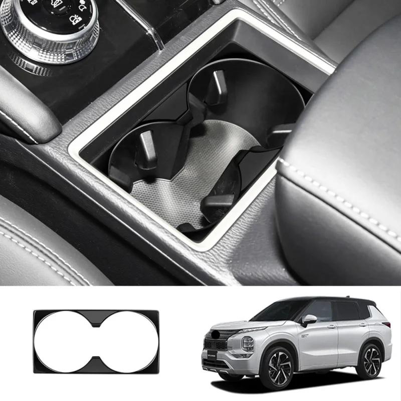 L/RHD For Mitsubishi Outlander   2024 interior front middle rear row water cup holder decorate panle sticker Accessories