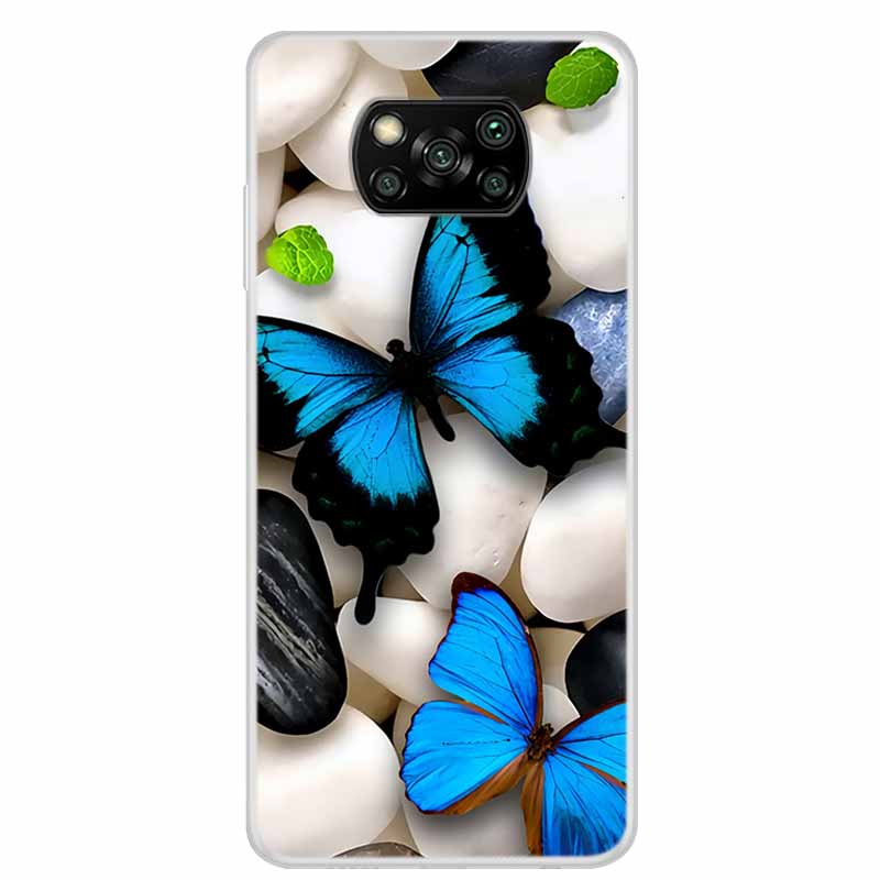For Poco X3 Pro Case X3 NFC 6.67" Clear Marble Soft TPU Silicone Back Case for Xiaomi Poco X3 NFC Phone Covers Shockproof Fundas