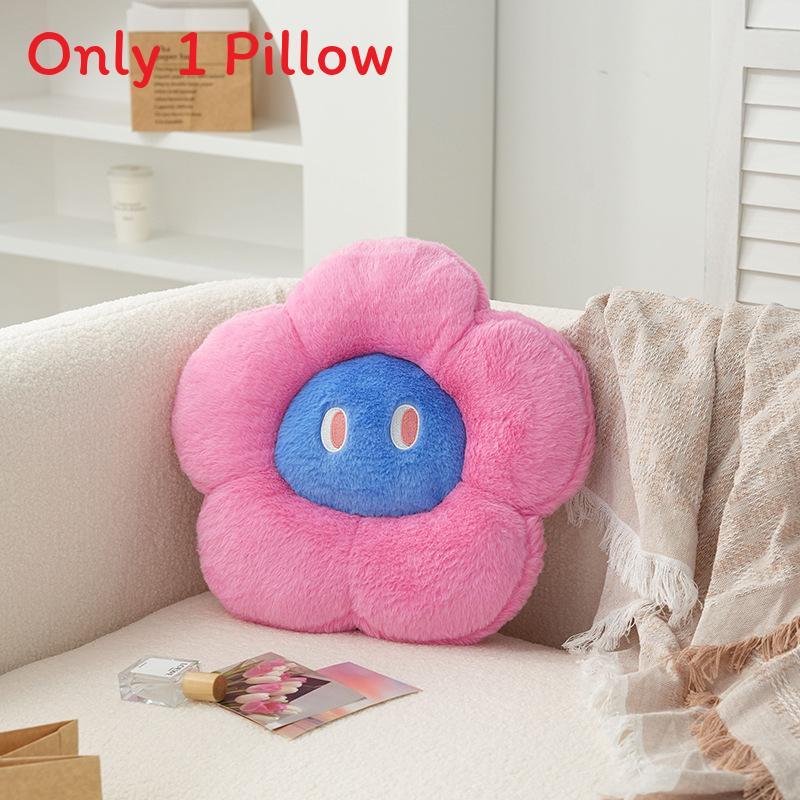 Cute Flower Plush Cushion With Soft Pp Cotton For Relaxing Sofa Decor