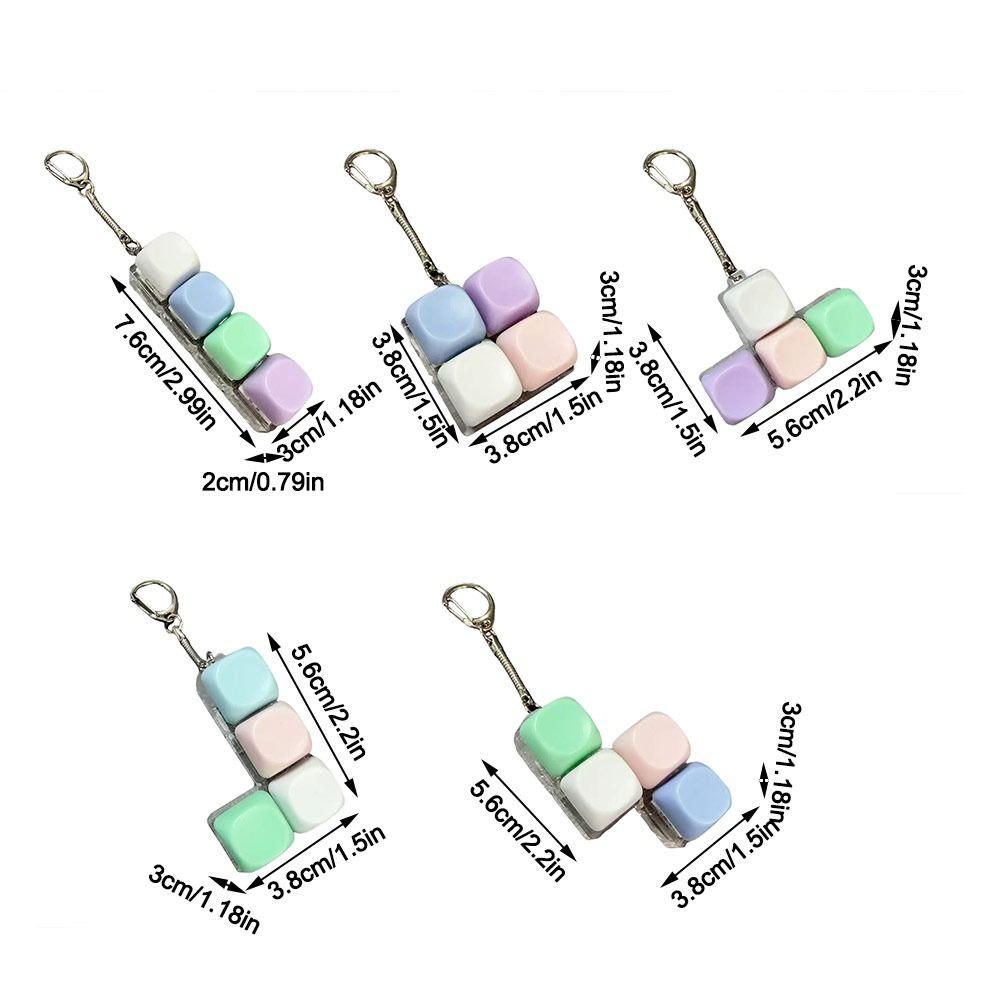 Tastenkappen Fidget Schlüsselanhänger 4 Tasten Clicker Spielzeug Anhänger Entspannende Finger Tastaturkappe für Erwachsene & Kinder