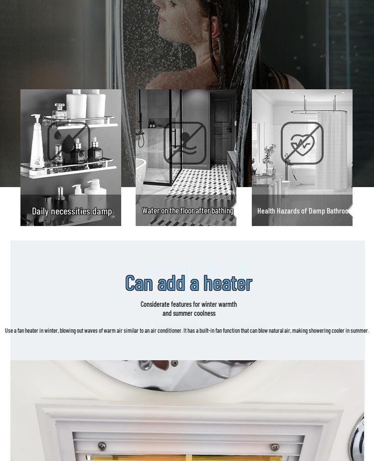 Home Shower Room: Arc-Shaped Integrated Design with Wet/Dry Separation