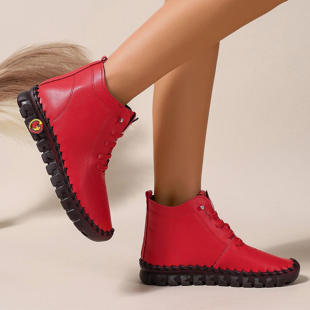 Women's shoes are comfortable and breathable, high-top shoes, spring and summer hand-stitched soft sole sheets