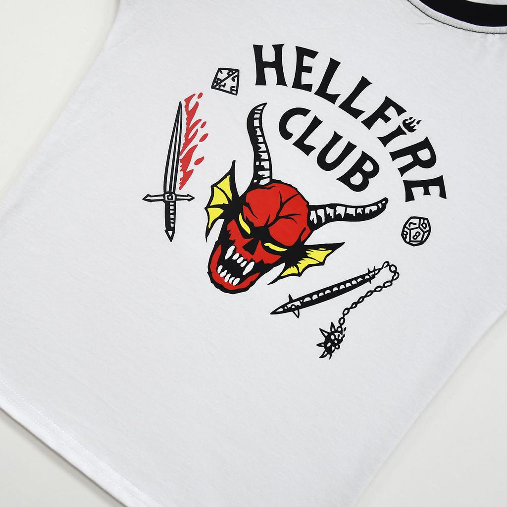 Kids Stranger Things Printed T-Shirt Boys Girls Hellfire Printing Top